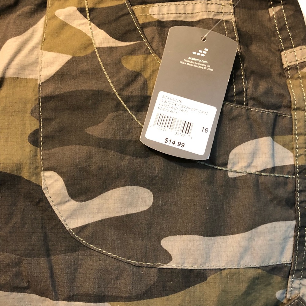 BCG: Crisp cotton ripstop Camo shorts Juniors